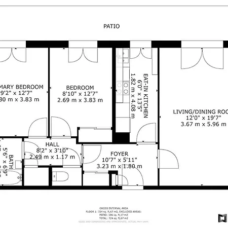 2 Bedrooms With Garden, 3 Mins Walk From Subway *